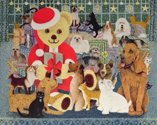 Vrolijk kerstfeest (olieverf op doek)