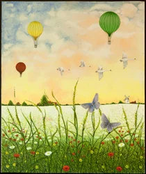 Hoogvliegers, 2011 (acryl op calico)