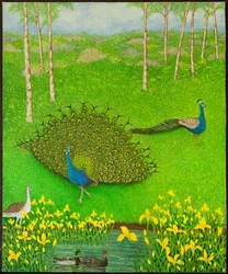 Winnende manieren, 2012 (acryl op papier)