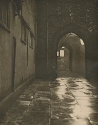 Toegangspoort tot de Abtsrechtbank bij Westminster Abbey, c1935