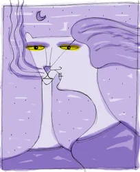 Strega del Tchesal (Chiesale): heks die in een kat verandert om mannen te bespioneren. Illustratie door Patrizia La Porta