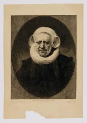 Portret van een oude dame