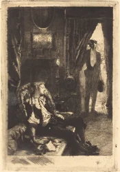 Iza slaapt, 1885