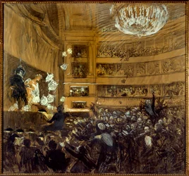 De Slag bij Hernani op 25/02/1830 Eerste voorstelling van het stuk 