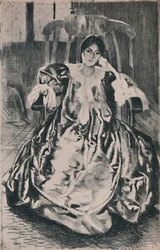 De zijden jurk, 1887, 1946