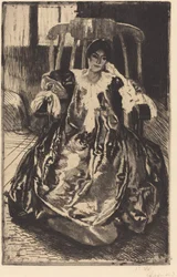 De zijden jurk La robe de soie, 1887