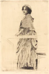 Vrouw in een cape La femme à la pèlerine, 1889