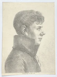 Portret van een Jonge Man in Profiel, 1808