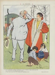 De ziener. Illustratie voor Le Rire