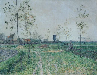 Herfstlandschap bij Knokke, België