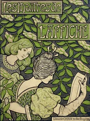 Titelpagina uit De meesters van de affiche, delen I-V, 1896-1900