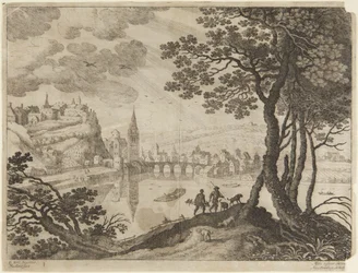 Stad en rivier