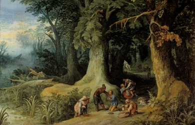 Wapenaanval in een bos