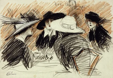 Uw hoeden: dames in het Ritz, New York, 1913