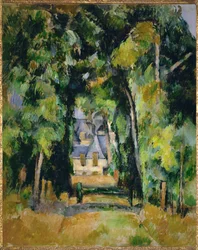Allee a Chantilly - Laan van Chantilly (schilderij op doek)