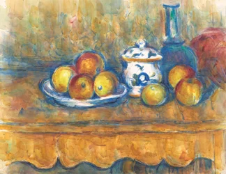 Appels, kan en suikerpot