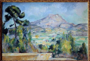 De berg Sainte-Victoire Schilderij door Paul Cézanne (1839-1906) 1887-1890 Parijs, Musée d