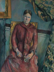 Madame Cézanne in een rode jurk