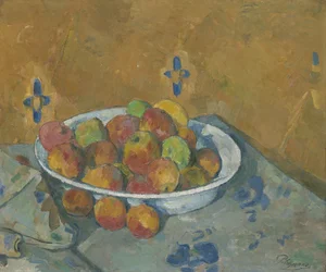 Het bord met appels