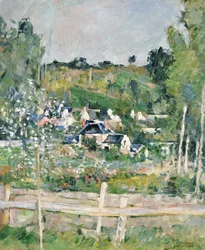 Een uitzicht op Auvers-sur-Oise, Het hek, ca. 1873