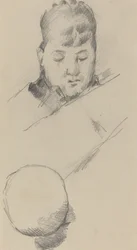 Buste van Madame Cézanne [verso], 1884-1885
