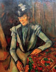 De dame in blauw