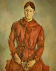 Madame Cézanne in rood