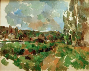 Landschap aan de oever van een rivier