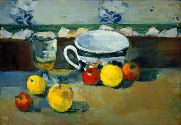 Kopje, glas en fruit II