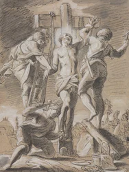 Christus aan het kruis genageld