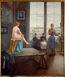 Atelier van jonge meisjes