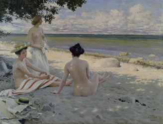 Op het strand