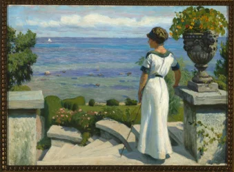 P.Fischer, Op het terras