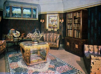 Pomone galerij, tekening door Paul Follot (1877-1941), Frankrijk, 20e eeuw