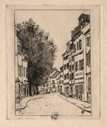 Zes Etsen: Notre Dame, Pontoise, 1895