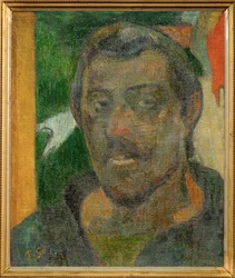 Autoportrait avec Ondine - Zelfportret met Undine (schilderij op doek)