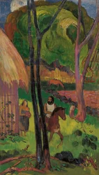 Ruiter voor de hut, 1902