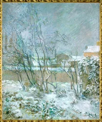 Effet de neige, of Sneeuw in de rue Carcel (olieverf op doek)
