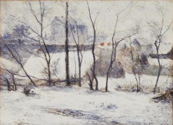 Frans: La Neige à Vaugirard II, ou Jardin sous la neige I Tuin onder sneeuw