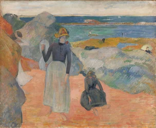 Frans:  Sur la plage en Bretagne Aan het strand