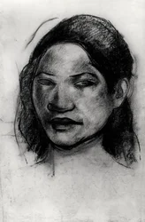 Hoofd van een Tahitiaan