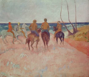 Ruiter op het strand (Hiva Hoa) 1902