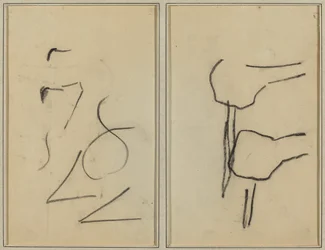 Kladjes; Twee Vormen [verso]