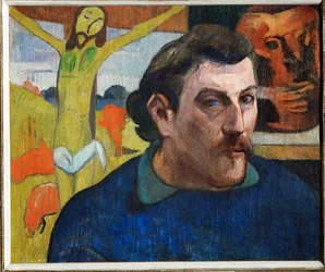 Zelfportret met gele Christus (schilderij op doek)