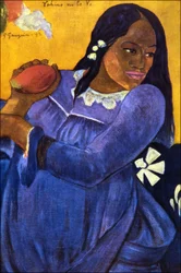 Tahiti: Vahine No Te Vi (Vrouw met een mango), Paul Gauguin, 1892