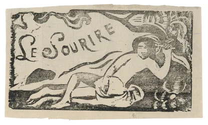 Tahitiaanse vrouw, hoofddeksel voor Le sourire