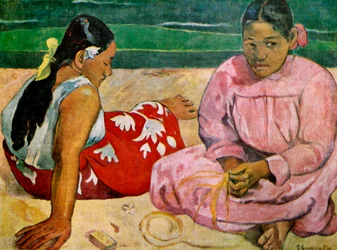 Tahitische vrouwen op het strand, 1891 1939