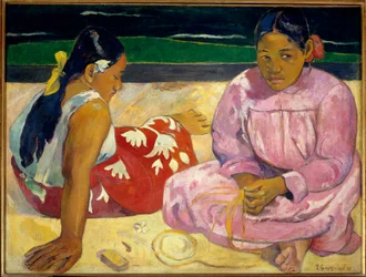 Tahitische Vrouwen of Op het Strand