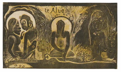 Te atua (De God) uit de Noa Noa Suite
