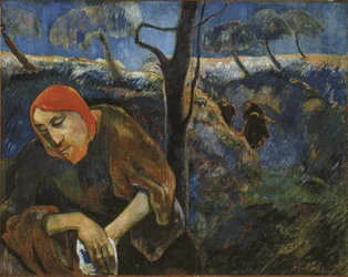 De doodsangst in de tuin: Christus in de hof van Getsemane, 1889.